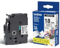 Brother TZe-241 Ruban d'étiquette - Noir sur Blanc - 18 mm x 8 m