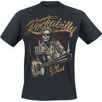 Gasoline Bandit Rockabilly T-shirt Old School S tot 4XL voor Mannen zwart