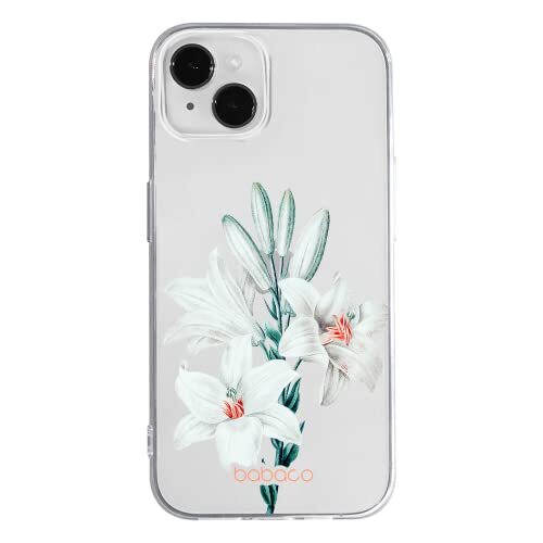 BABACO ERT GROUP mobiel telefoonhoesje voor Iphone 13 PRO MAX origineel en officieel erkend Babaco patroon Flowers 039 optimaal aangepast aan de vorm van de mobiele telefoon, gedeeltelijk bedrukt