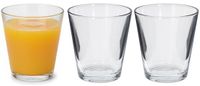 Alessandro Drinkglazen Conical Crystal - 6x stuks - glas - 230 ml - H9 cm