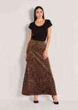 MADELEINE Rok Maxirok met luipaardprint