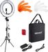 Neewer Ringlamp met Statief - Studiolamp - 18 Inch Ringlight met Kleurfilters - Smartphone & Camera