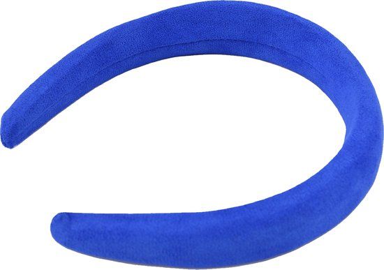 Blauwe Suède Haarband voor Dames - 100% Polyester - Fashion Favorite