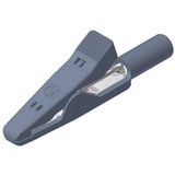 SKS Hirschmann Test & Measurement MA 1 S gr Krokodillenklem Steekaansluiting 2 mm Ohne Messkategorie Grijs