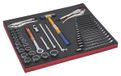 Bahco Foaminlay Fit&Go 3/3 met doppen en toebehoren 1/2" | sleutels en griptangen - 45-delig - FF1A5030