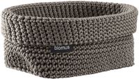 Blomus Panier de rangement Tela Fungi | Gris foncé / Brun | Polyester