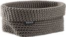 Blomus Panier de rangement Tela Fungi | Gris foncé / Brun | Polyester