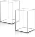 Acrylique Porte-stylo de bureau, 2 Pcs Pot à crayons transparent