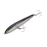 Rebel Jumping Minnow kunstaas, zilver/zwart, 4,5 inch (T2001S)