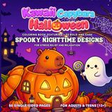 Kawaii Capybara Halloween: Spooky Night Coloring Book