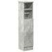 vidaXL Badkamerkast met rolhouder 20,5x22x90 cm betongrijs