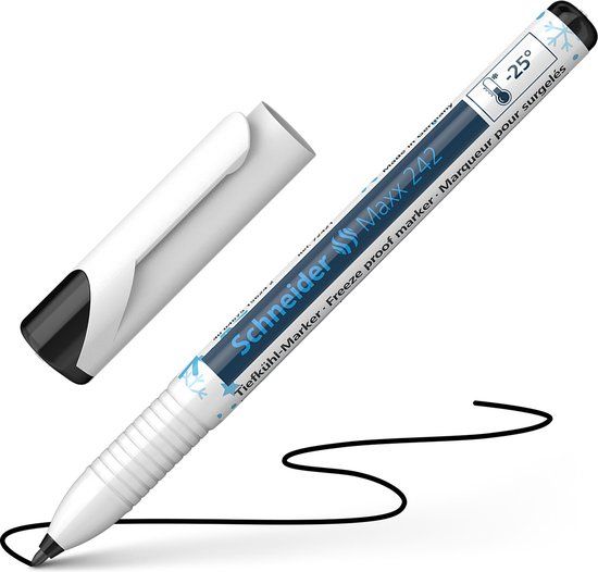Schneider Maxx 242 Diepvries Marker - Zwart - Fijn