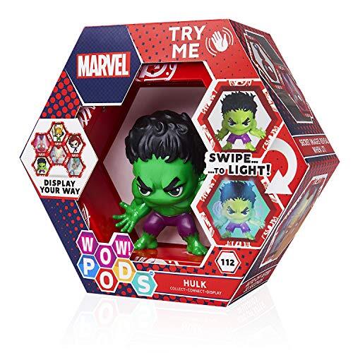 WOW! PODS Avengers Collection - Ongelooflijke Hulk | Superhero Light-Up Bobble-Head Figuur | Officiële Marvel Toys, Collectables & Cadeaus