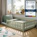 Kids Collective Lit d'enfant Bodembed 120x200 cm avec matelas protection anti-chute & sommier à lattes lit Montessori