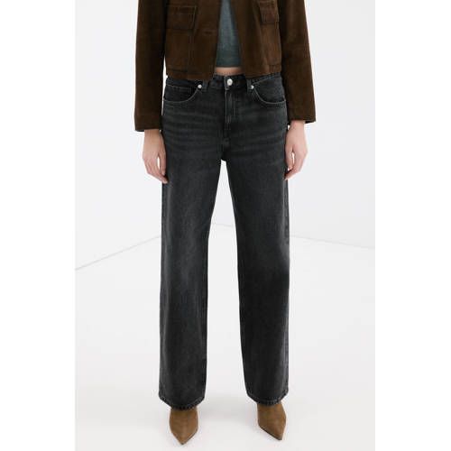 Mango straight leg jeans grey denim