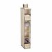 Relaxdays kast organizer hangend, 7 vakken, stof, HxBxD: 106 x 16,5 x 31 cm, 2 lades, kledingkast, broeken, smal, beige