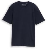 Tom Tailor Denim T-shirt met wafelstructuur - Maat L - sky captain blue