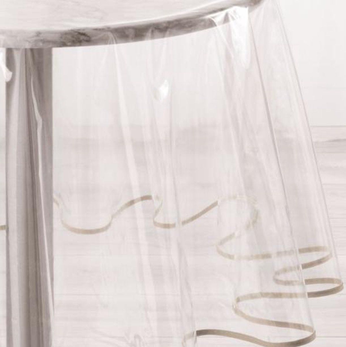 LeDouceur Ronde Tafelkleed 180 cm - Crystal - Taupe