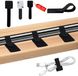 Unyqoos® Set van 100 Zelfklevende Kabelhouders - Noir