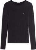 Tommy Hilfiger Lange mouwen shirts Volwassenen XL Zwart Modal Elastaan Herfst/Winter 2026