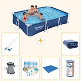 Bestway Rechthoekig Steel Pro Zwembad - 300 x 201 x 66 cm - Blauw