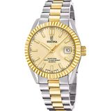 Festina F20085/A Polshorloge Unisex Goudkleurig Staal Saffierglas 10 ATM