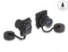 Delock USB-A D-type module met beschermkap | USB3.0 5 Gbps | IP67 | zwart