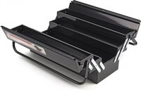 HBM 535 mm Professionele Stalen Gereedschapskist - 3 Lagen - 5 Vakken - Zwart