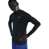 Nike Stride Hardloopshirt Heren - zwart, zilver, Maat L