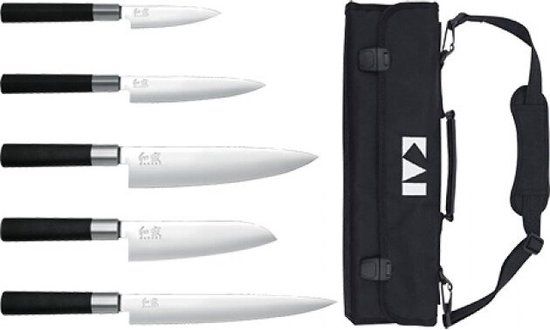 KAI Wasabi Messenset - 5 delig - Zwart