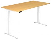 hjh OFFICE PRO XBHM 2E WW Beuken Zit- en stabureau elektrisch 200x100cm