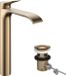 Hansgrohe Vivenis - Wastafelkraan met afvoer, EcoSmart, CoolStart, geborsteld brons 75044140