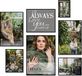 HAES DECO - Collage set XL met 7 kunststof fotolijsten zwart Easy Frame