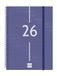 Finocam Spiraalkalender 2026, weekoverzicht, verticaal, januari - december (12 maanden), jaarplanner 2026, met elastiek, omslag van polypropyleen, spiraalbinding, blauw, Catalaans