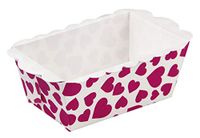 Zenker 43422 mini-bakvormen hart 9x5x3,5cm 8 stuks in wit/rood, doos