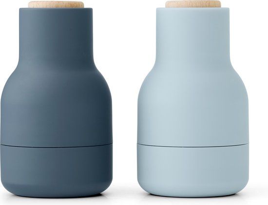 Audo Copenhagen Bottle Grinder Small Peper- En Zoutmolen Set Van 2 Blues