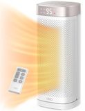 Dreo 16 inch elektrische verwarming, energiezuinige kamerverwarming met thermostaat, 70° oscillerende afstandsbediening, 3-modi kantelbeveiliging en oververhittingsbeveiliging, stille keramische