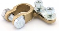 ABC-LED Accupoolklem positief - Messing - Voor 1 kabel