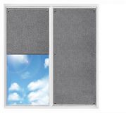 Omgoods - Rideau occultant pour fenêtres de toit - Mélange coton-lin 96 x 93 cm
