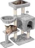 Merkloos / Sans marque Wan GmbH Stabiele klimboom kattenkrabpaal met kattenhol - pluche kattenmeubel - kleine katten