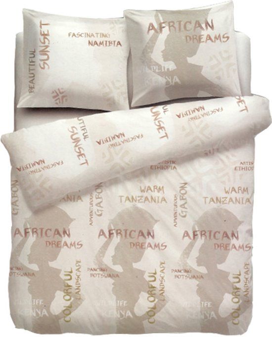 Heckett & Lane HNL Pure Cotton Nafisa Dekbedovertrek - Eenpersoons - 140x200/220 cm - Natural