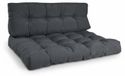 Beautissu ECO Style, 120 x 80 x 15 cm, gris anthracite, coussin d'extérieur, pour jardin