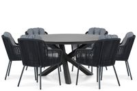 Santika Furniture Santika Tendenza/Livorno 150 cm dining tuinset 7-delig