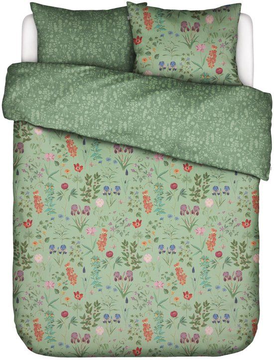 Essenza Marigold Dekbedovertrek Quiet green - Lits-Jumeaux XL – 260x200/220 cm
