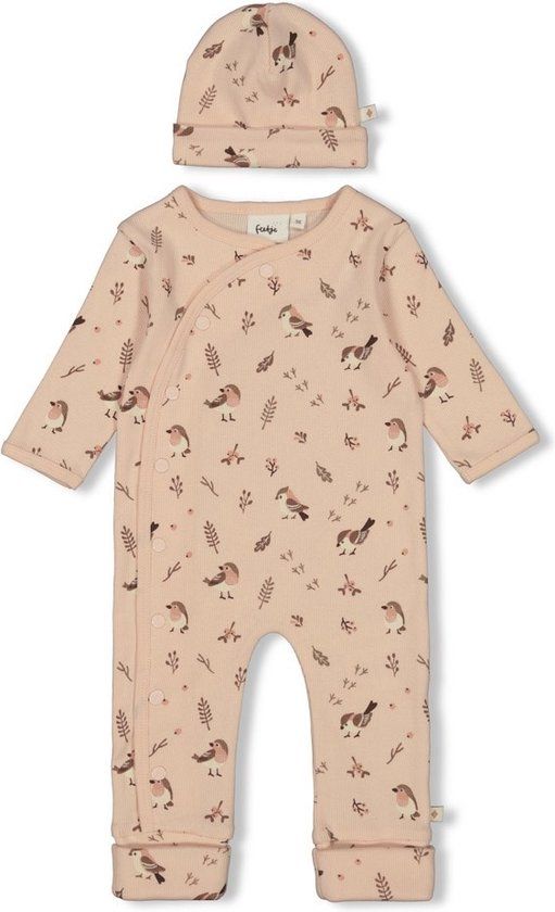 Feetje meisjes Geschenkset 1-delig pak + muts AOP roze