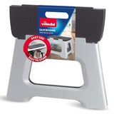 Vileda Opvouwbare opstapkruk 23 cm tot 150 kg, antislip klapkruk voor volwassenen en kinderen, compact en licht, voor thuis, keuken en camping