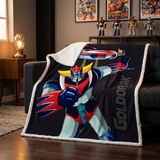 Goldorak Fleece deken Actiepose - 130 x 170 cm - Sherpa - pre order