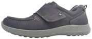 Jomos Chaussures homme Mocassin Chaussure à scratch Gris Loisir