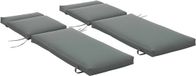 Outsunny Set de coussins d'extérieur - Polyester - 196x55x8cm - Gris