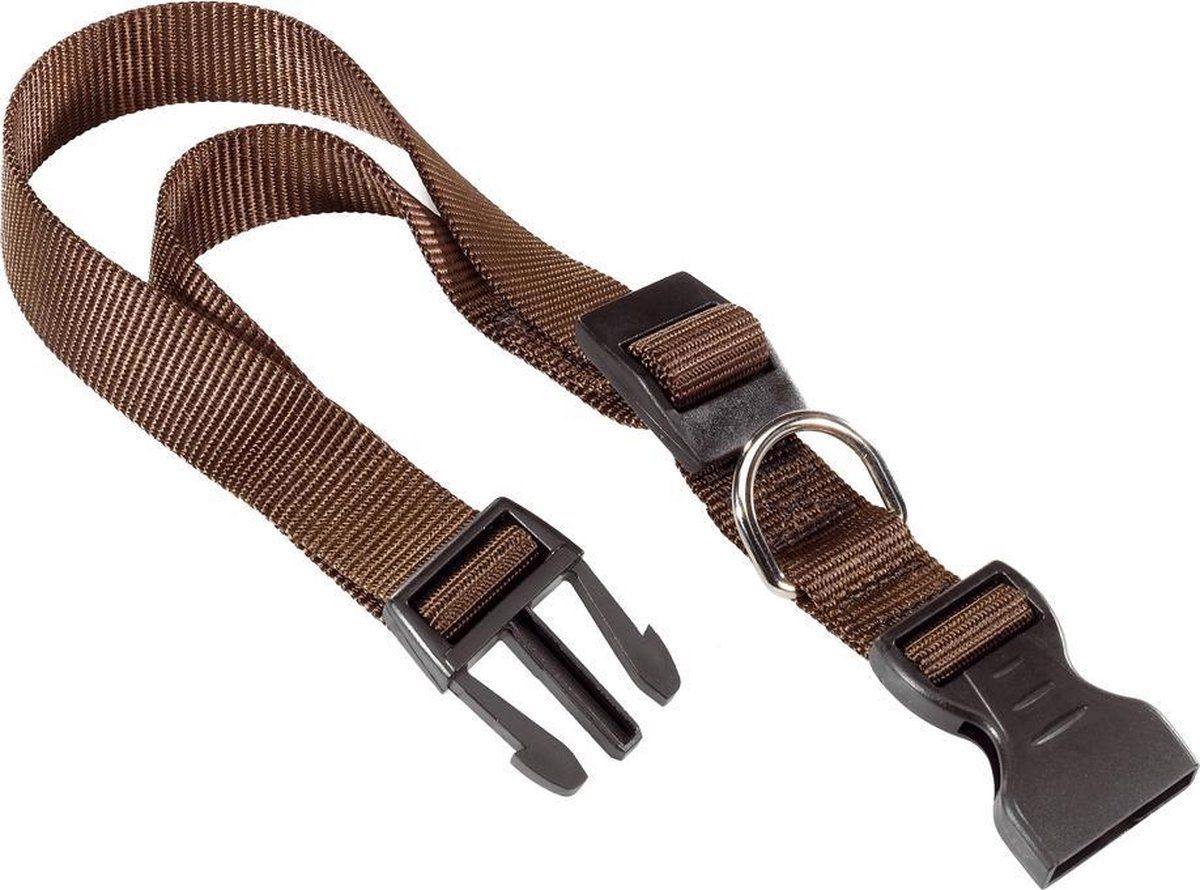 Ferplast Club Hondenhalsband - 44 x 1,5 cm - Nylon - Bruin